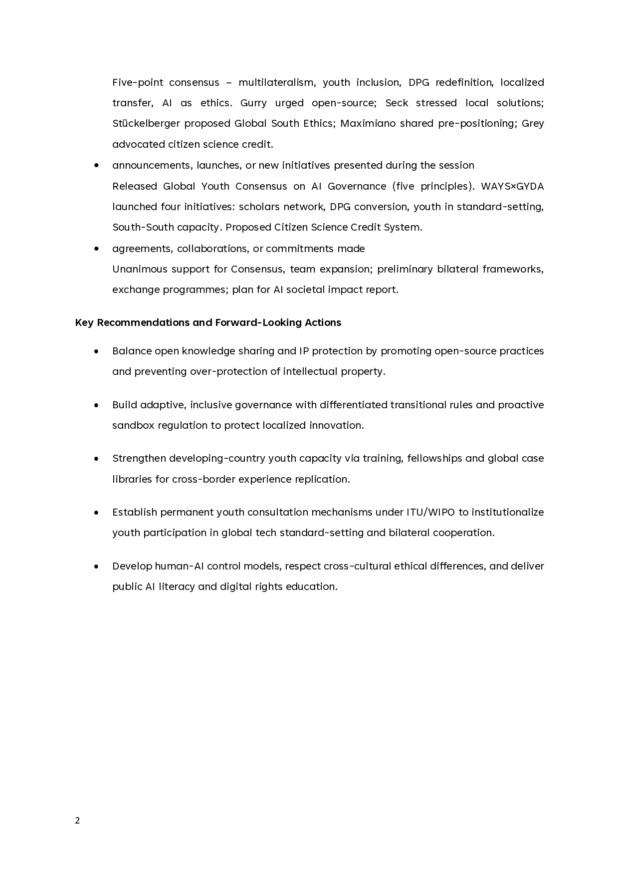Initiative Outcome 2